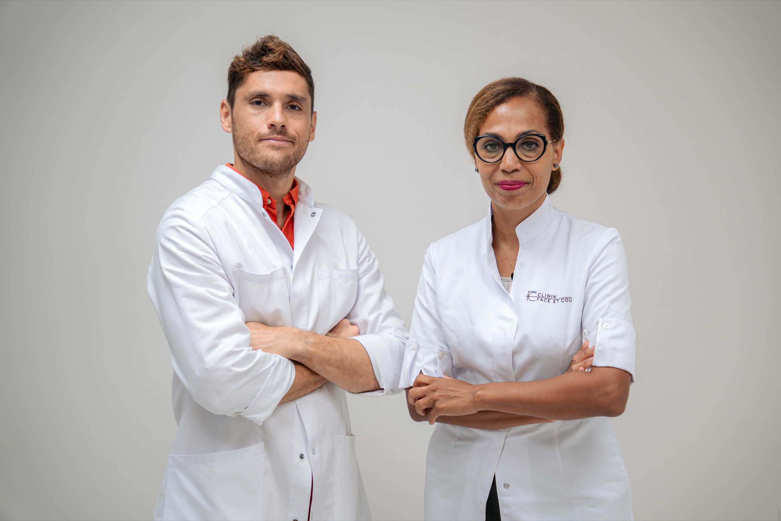 Portrait des deux praticiens de la Clinik Face et Cou