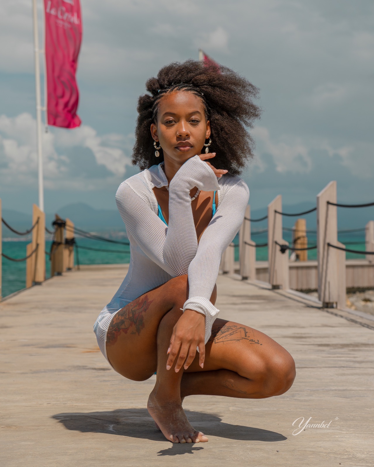 Épreuve shooting en bord de mer de Top Model Europe Caraïbes 2025 — photographie 4