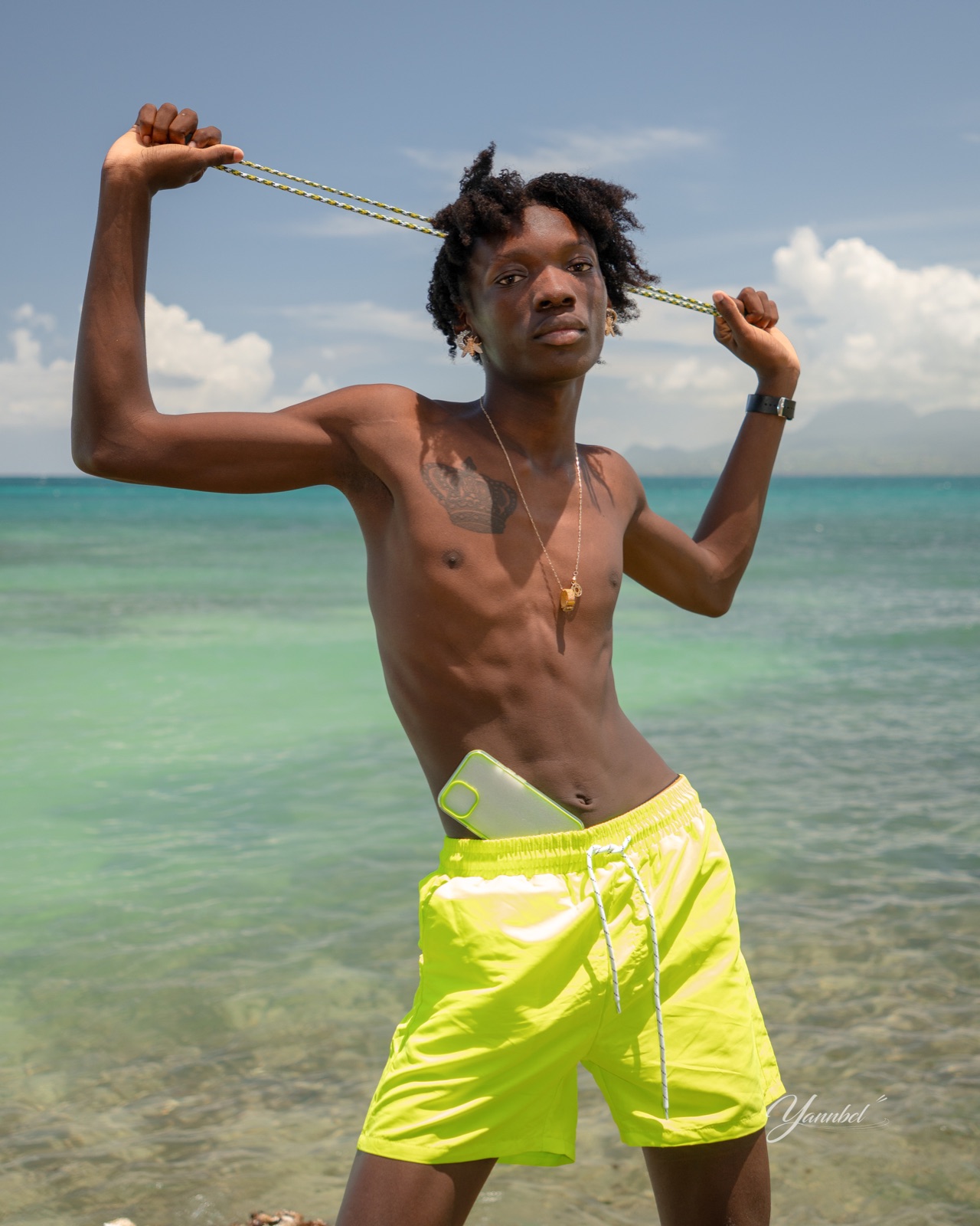 Épreuve shooting en bord de mer de Top Model Europe Caraïbes 2025 — photographie 7